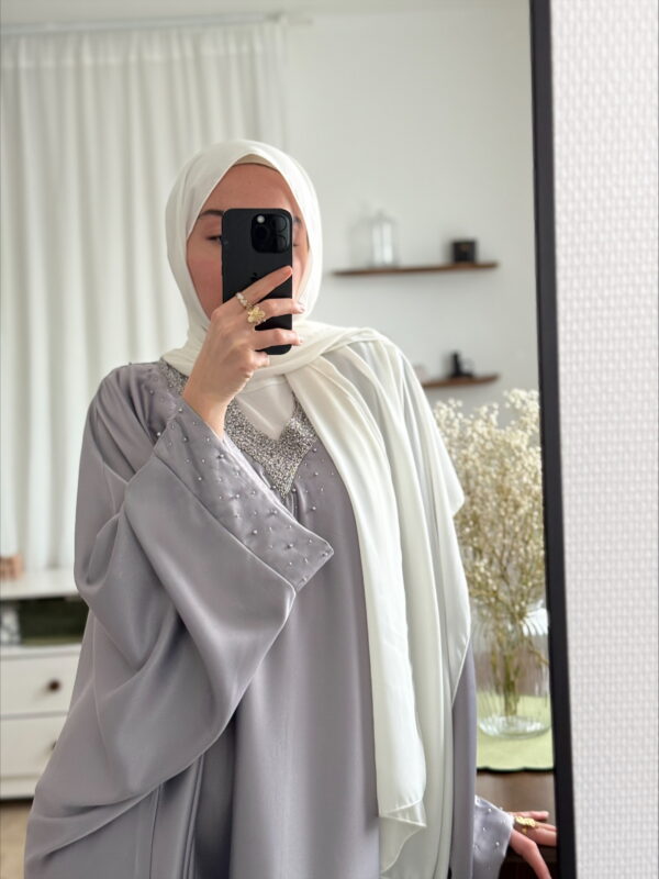 Robe Jasmine gris – Image 3